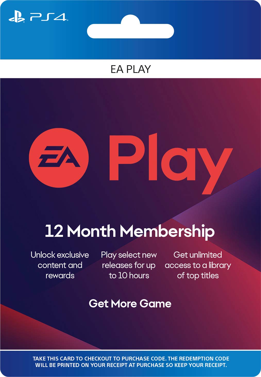 EA Play 12 Month Membership For Playstation 4 Digital For PlayStation 4 