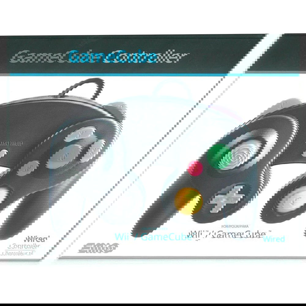 Emio GameCube Wired Controller for Wii / Wii U (Black) for GameCube