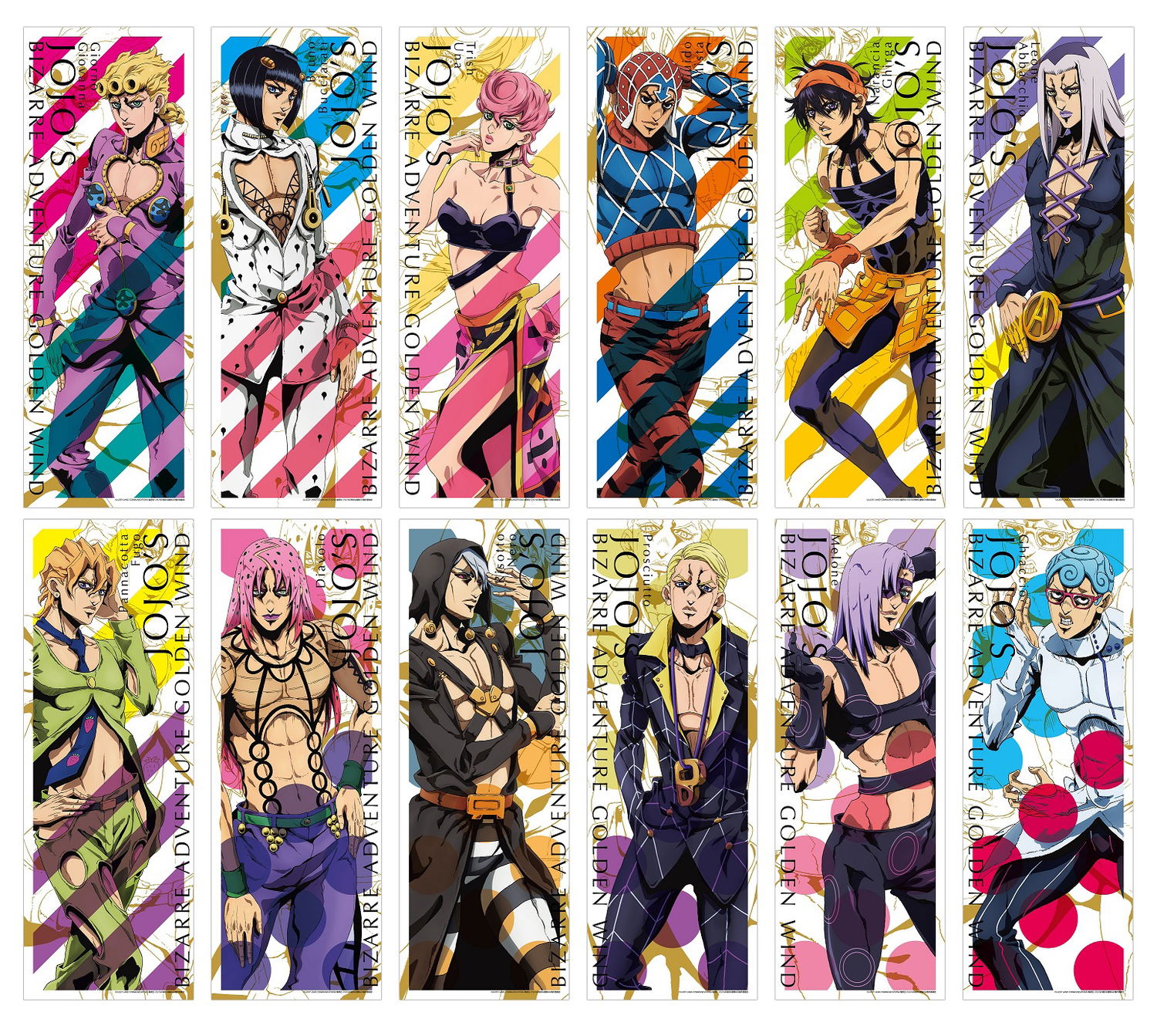 Buy JoJo's Bizarre Adventure Golden Wind Character Poster Collection 2