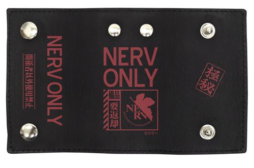 Details about   Rebuild of Evangelion NERV genuine leather key case cospa 