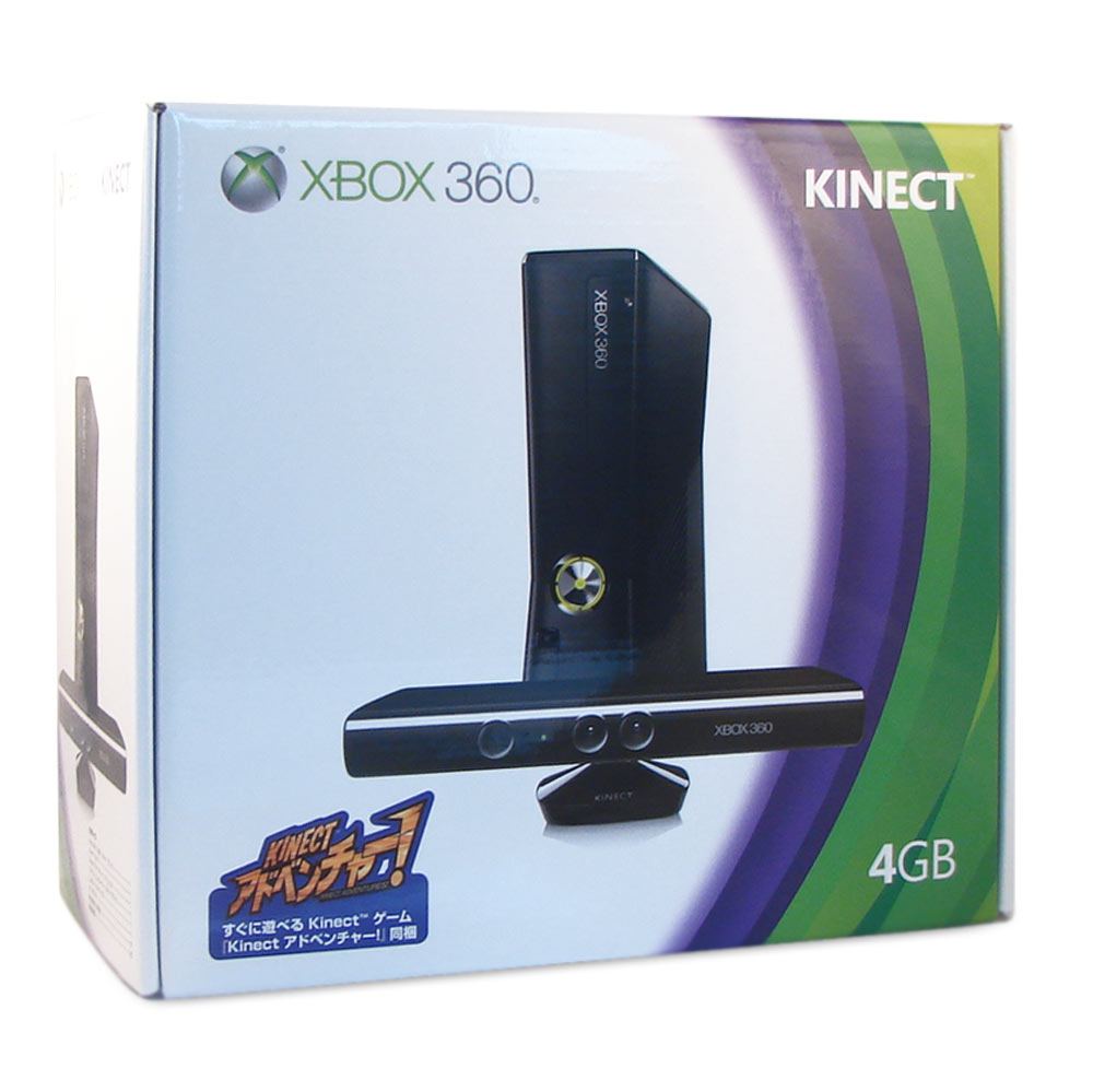 Xbox 360 Arcade Slim Console (4GB) Kinect Bundle incl. Kinect Adventures (Japan)
