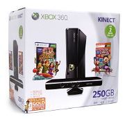 Xbox 360 Elite Slim Console (250GB) Kinect Bundle incl. Carnival Games: Monkey See, Monkey Do (Asia)