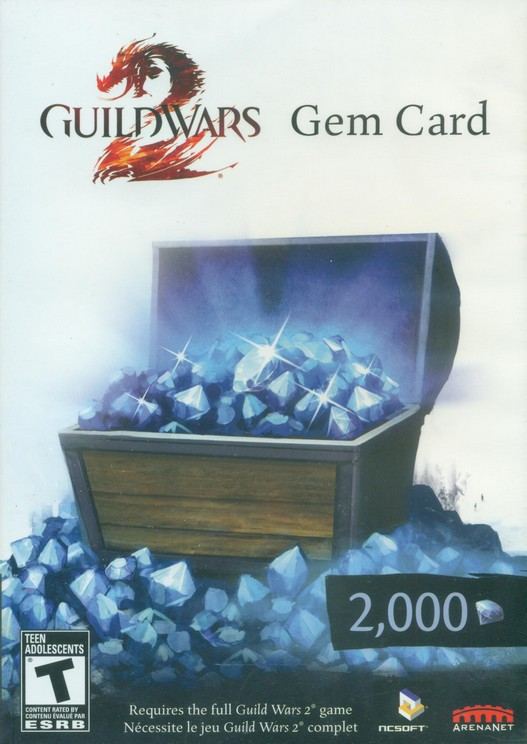 Guild Wars 2 Gem Card (2000 Gems) (Region Free)