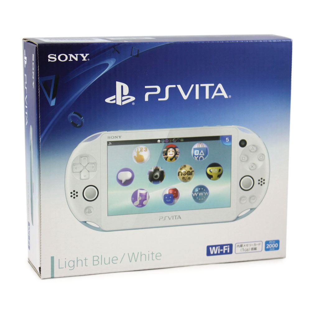 PS Vita PlayStation Vita New Slim Model - PCH-2000 (Light Blue White) (Japan)
