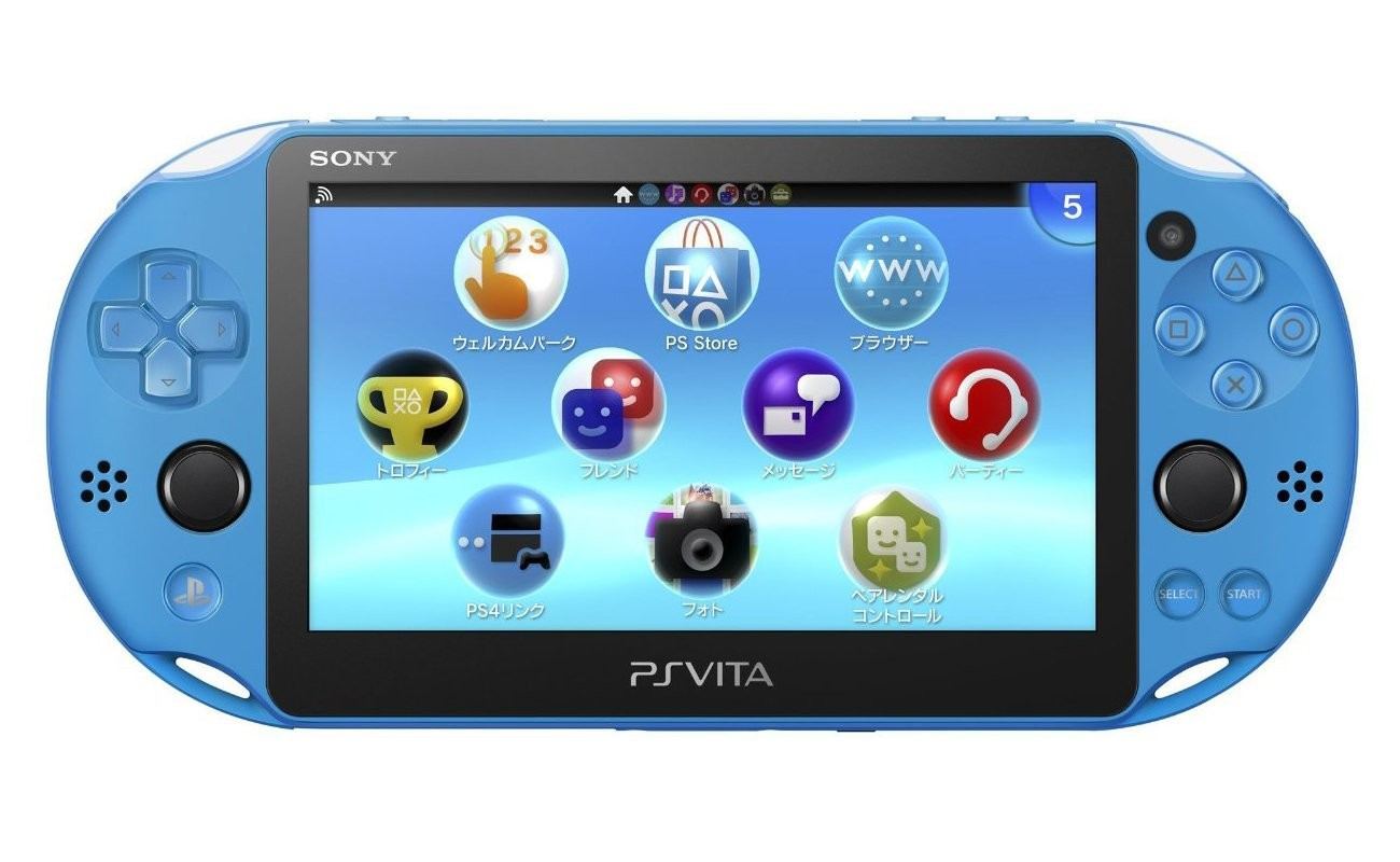 PS Vita PlayStation Vita New Slim Model - PCH-2000 (Aqua Blue) (Japan)
