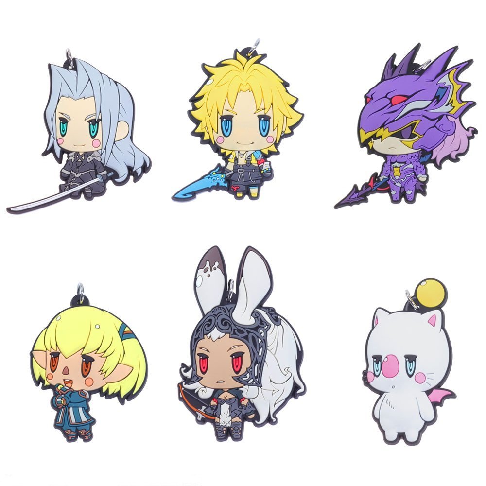 Final Fantasy Trading Rubber Strap Vol. 3 (Set of 6 pieces) (Re-run) (Japan)