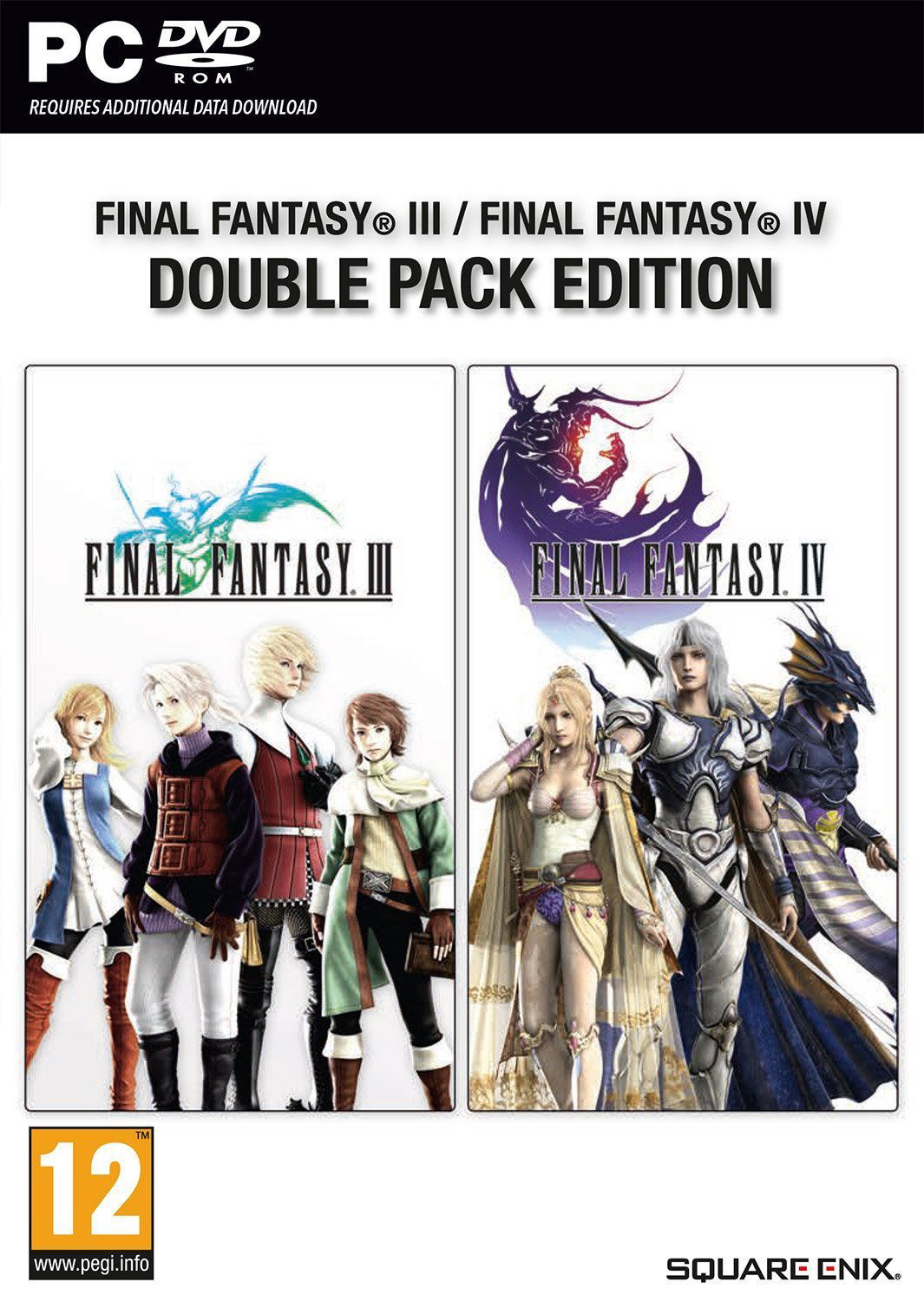 Final Fantasy III / Final Fantasy IV Double Pack Edition (DVD-ROM) (Europe)