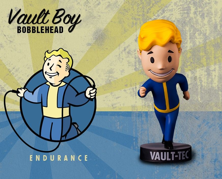 FALLOUT 4 VAULT BOY 111 BOBBLEHEADS SERIES ONE: ENDURANCE Gaming Heads