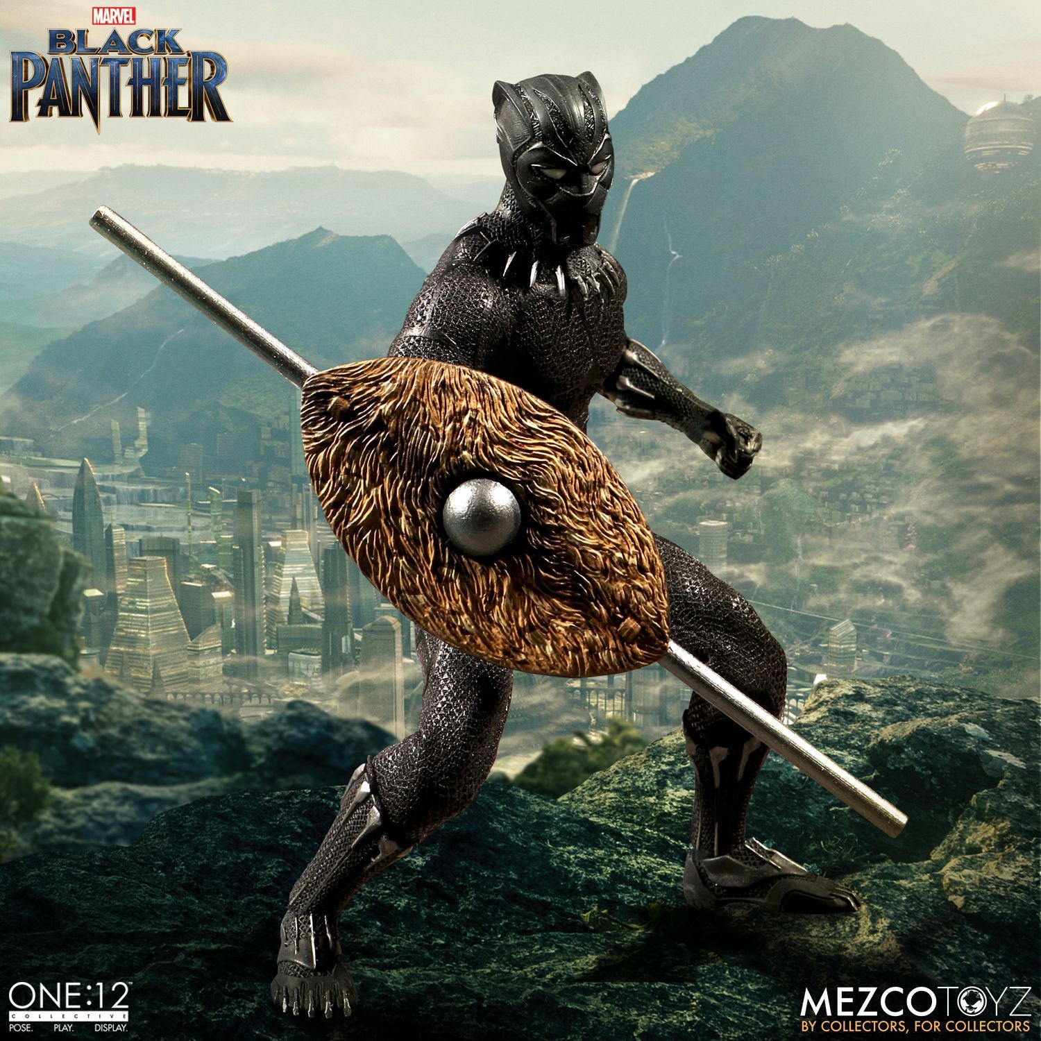 ONE:12 COLLECTIVE ACTION FIGURE: BLACK PANTHER Mezco