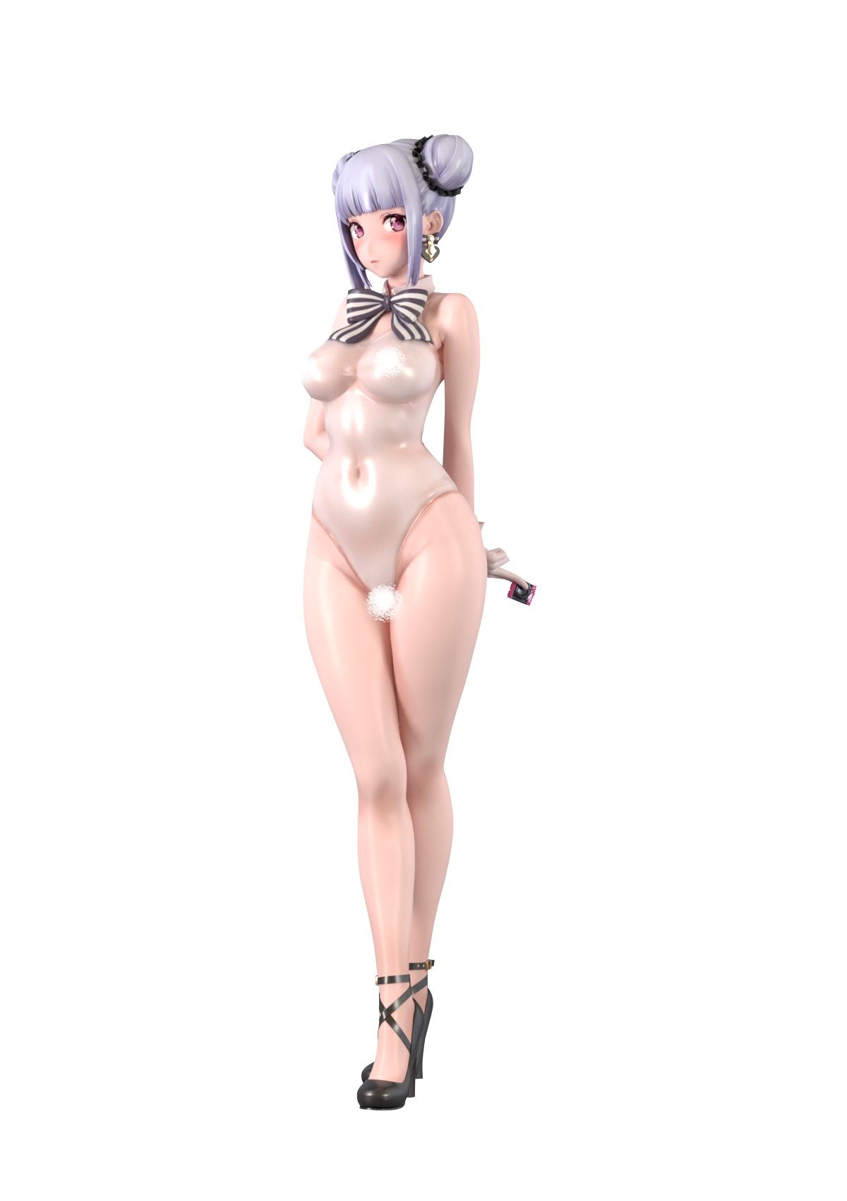 NECOMETAL 1/7 SCALE PAINTED FIGURE: SHEER WHITE SCHOOL SWIMSUIT Insight