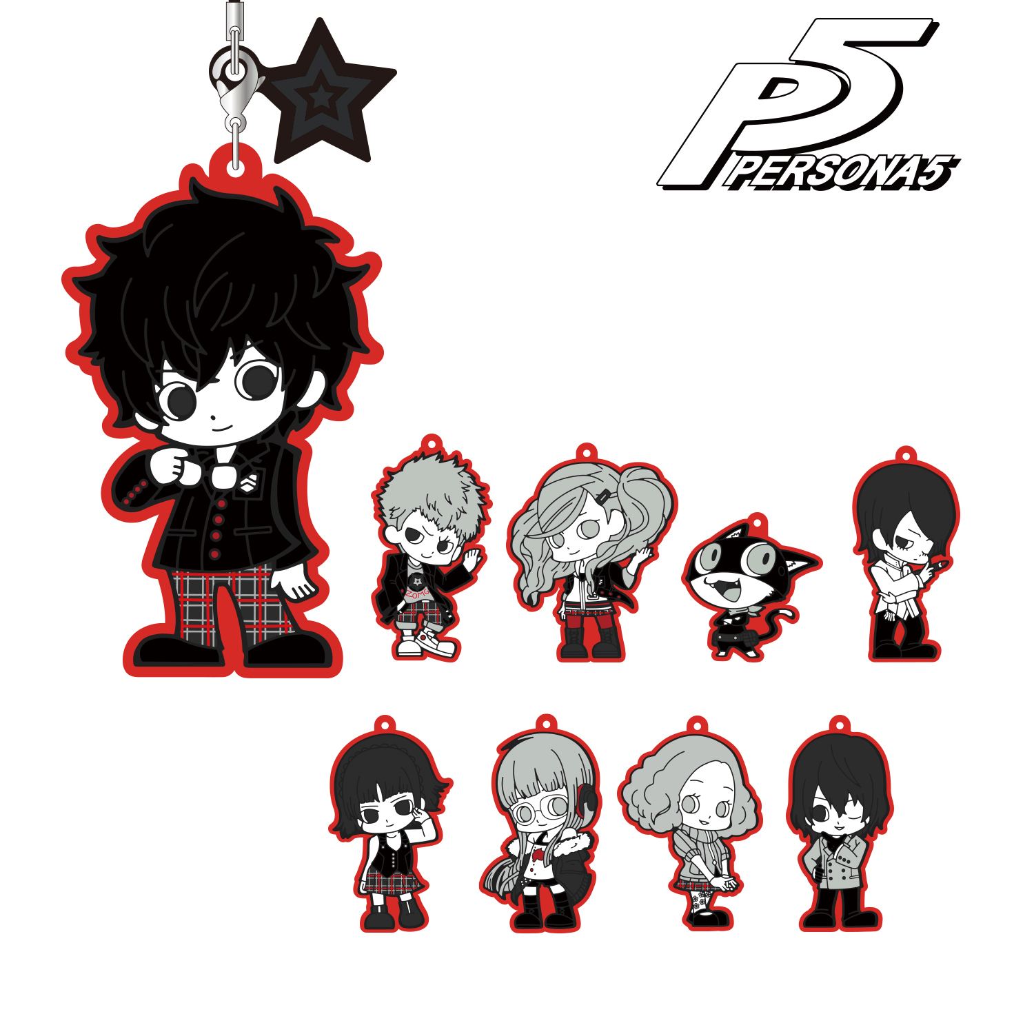 PERSONA 5 TRADING RUBBER STRAP (SET OF 9 PIECES) armabianca