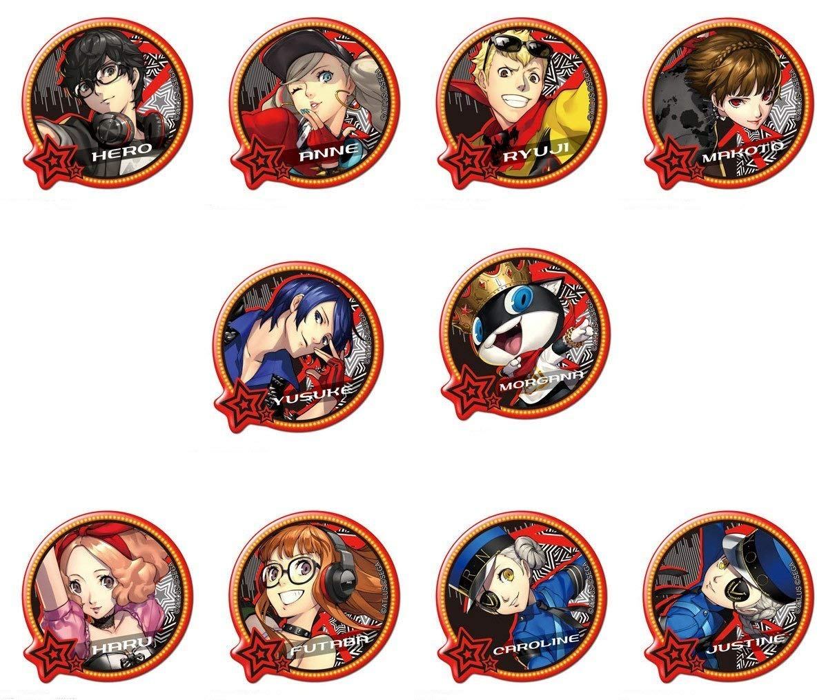 PERSONA 5: DANCING STAR NIGHT PUKUTTO BADGE COLLECTION (SET OF 9 PIECES) License Agent