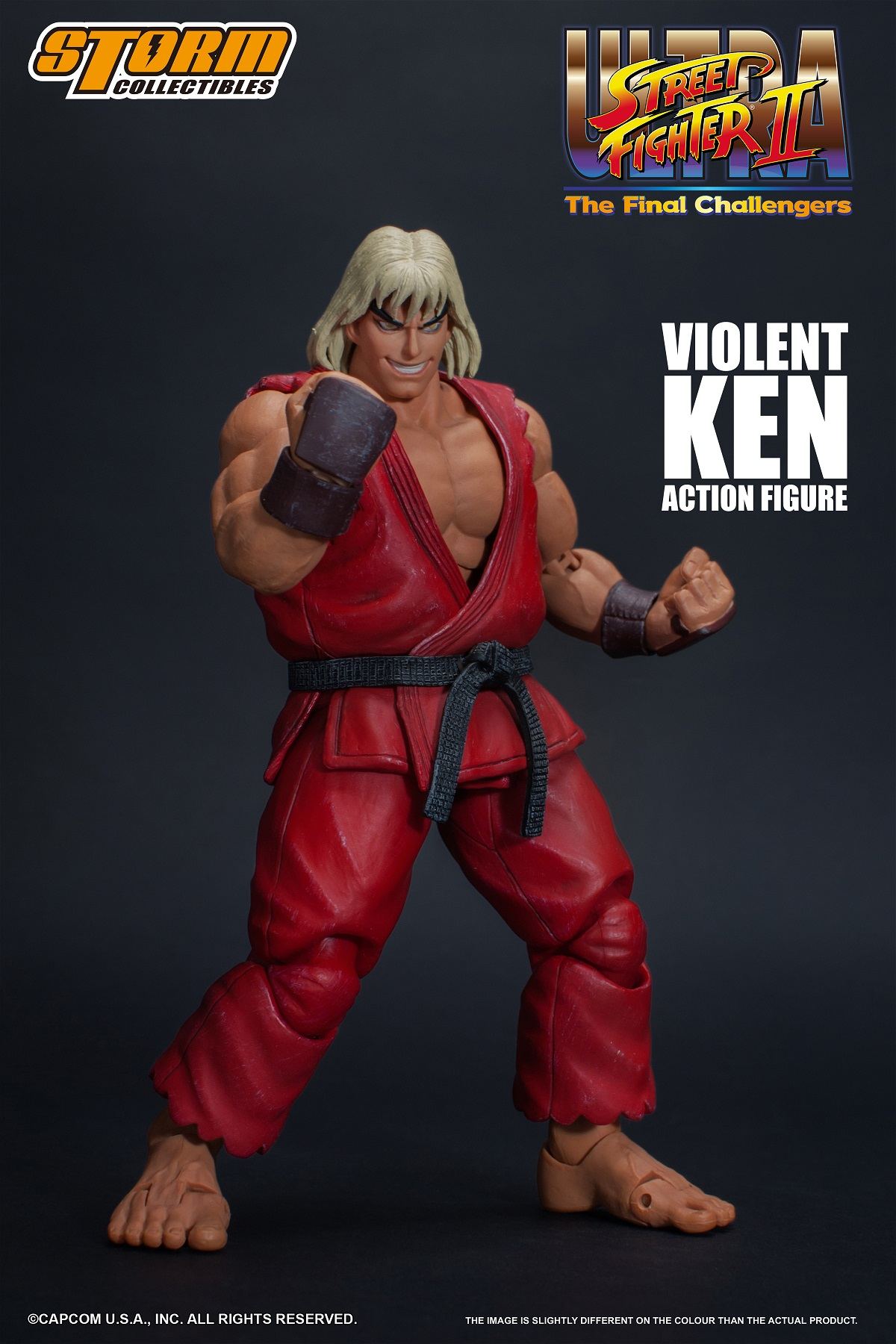 ULTRA STREET FIGHTER II THE FINAL CHALLENGERS PRE-PAINTED ACTION FIGURE: VIOLENT KEN Storm Collectibles
