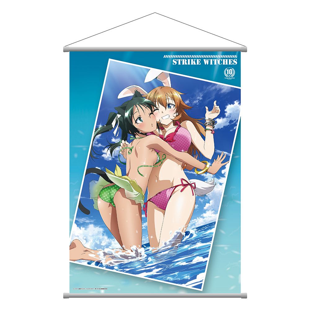 STRIKE WITCHES B2 WALL SCROLL: BEACH PROOF