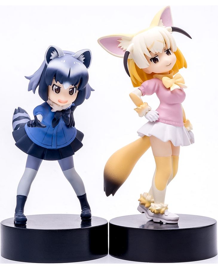 KEMONO FRIENDS PLAMAX MF-29 1/20 SCALE MODEL KIT: MY PACE CHASERS / COMMON RACCOON & FENNEC Max Factory