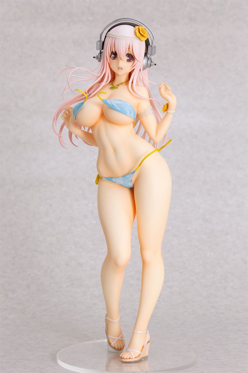 NITRO SUPER SONIC 1/4.5 SCALE PRE-PAINTED FIGURE: SUPER SONICO SUMMER VACATION VER. Orchid Seed