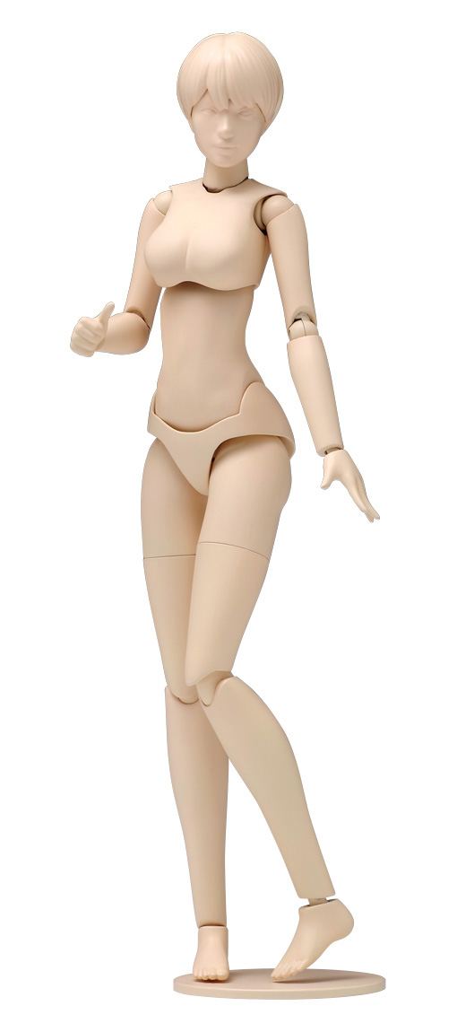 1/12 SCALE PLASTIC MODEL KIT: MOVABLE BODY FEMALE TYPE (B VER.) Wave Corporation