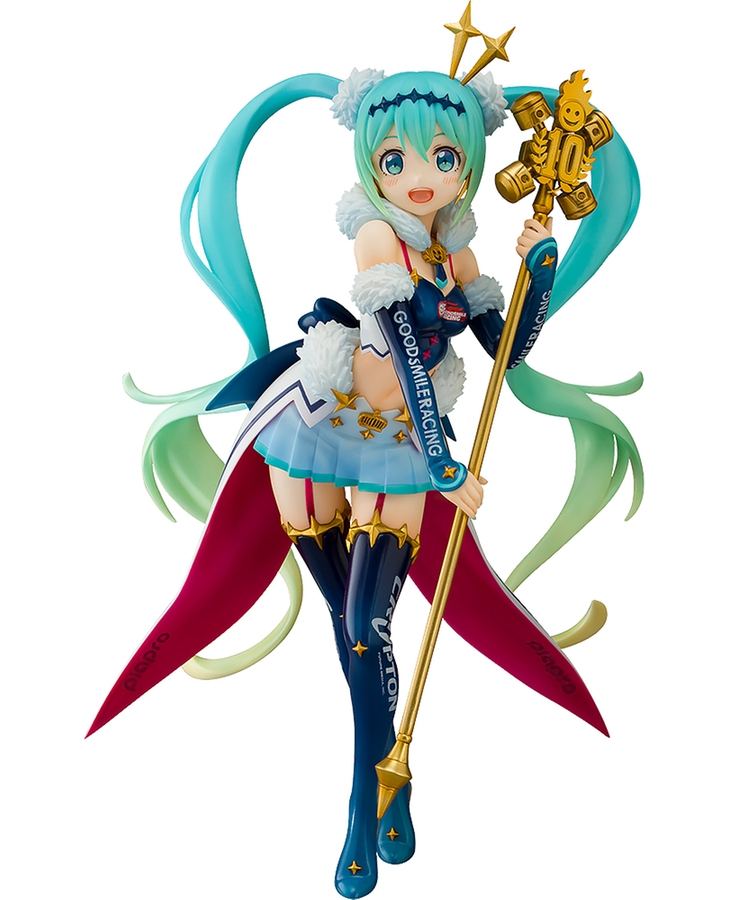 HATSUNE MIKU GT PROJECT 1/7 SCALE PRE-PAINTED FIGURE: RACING MIKU 2018 CHALLENGING TO THE TOP Aquamarine