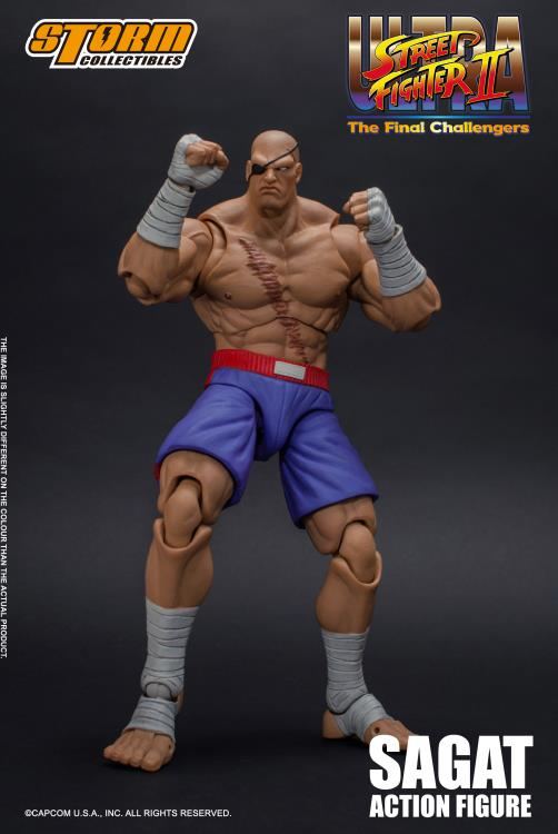 ULTRA STREET FIGHTER II THE FINAL CHALLENGERS 1/12 SCALE PRE-PAINTED ACTION FIGURE: SAGAT Storm Collectibles