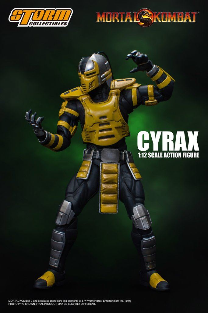 MORTAL KOMBAT 1/12 SCALE PRE-PAINTED ACTION FIGURE: CYRAX Storm Collectibles