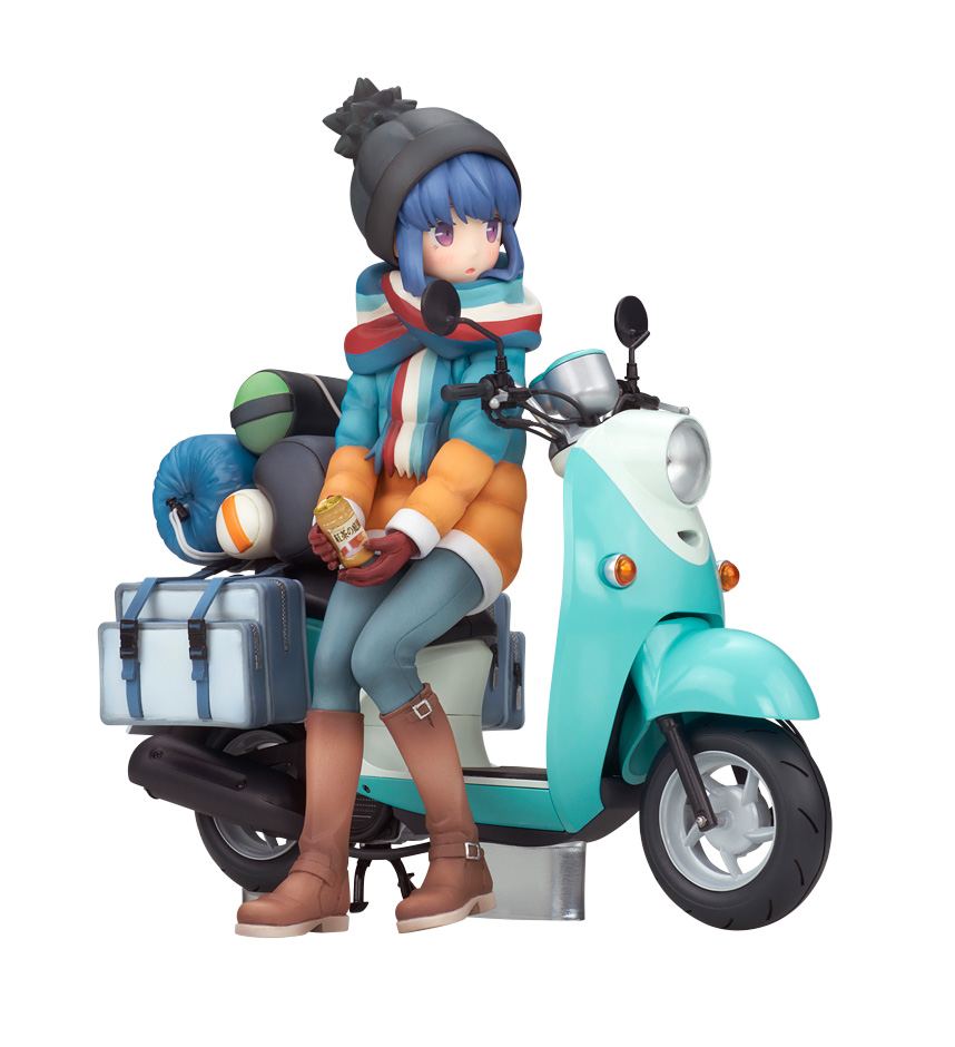YURU CAMP 1/10 SCALE PRE-PAINTED FIGURE: RIN SHIMA WITH SCOOTER Alter