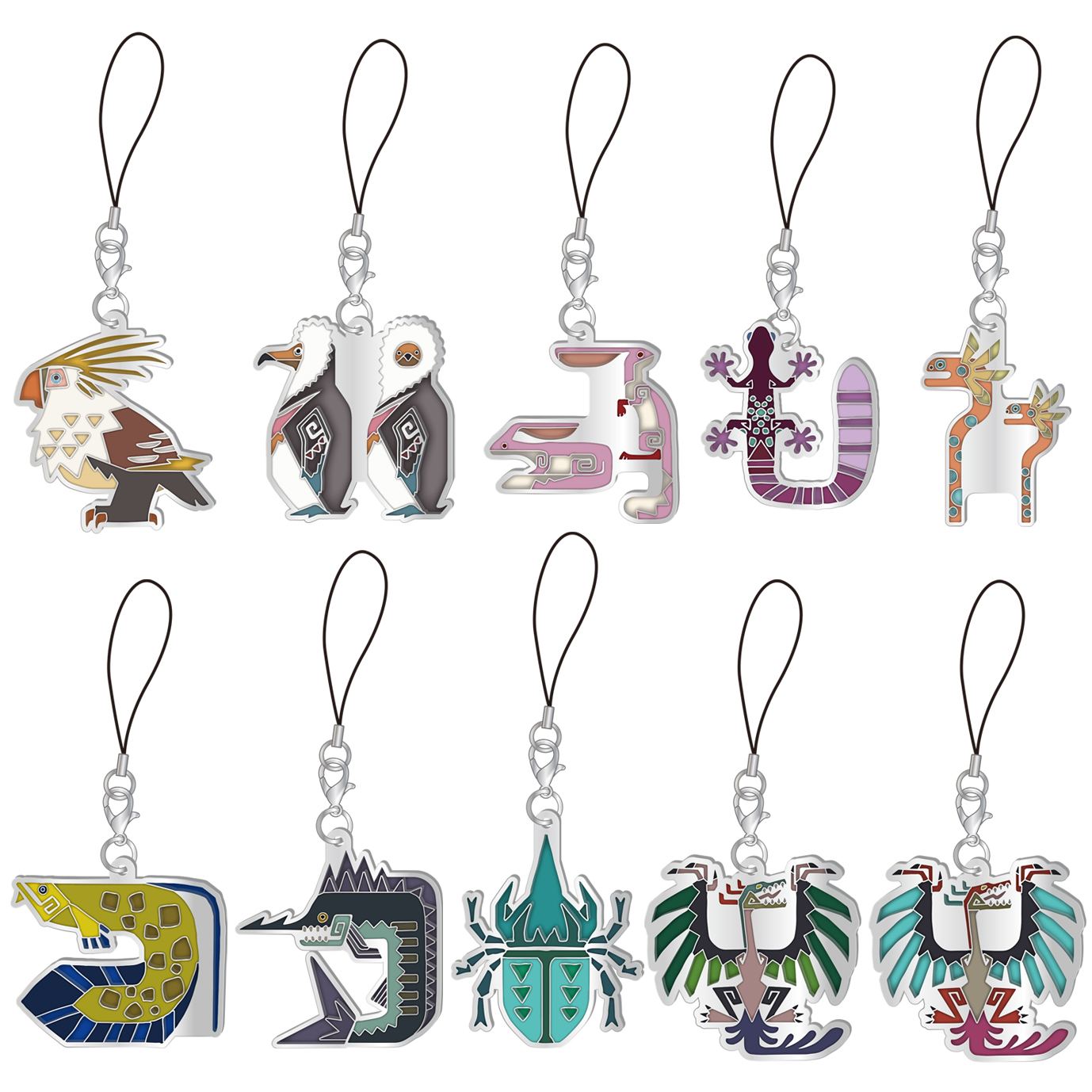 MONSTER HUNTER WORLD: ICEBORNE ENVIRONMENTAL ORGANISMS ICON STAINED GLASS TYPE MASCOT COLLECTION VOL. 2 (SET OF 10 PIECES) Capcom