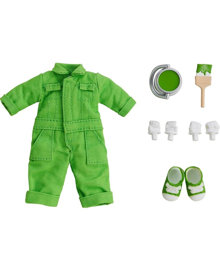NENDOROID DOLL: OUTFIT SET (COLORFUL COVERALL - LIME GREEN) Good Smile