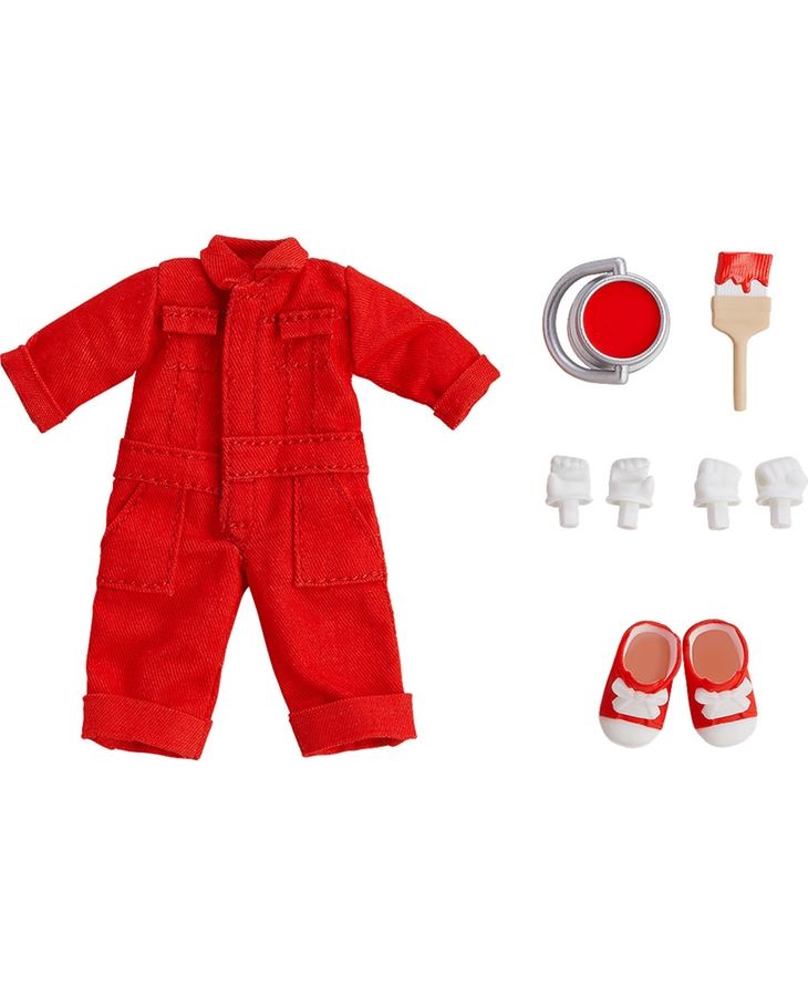 NENDOROID DOLL: OUTFIT SET (COLORFUL COVERALL - RED) Good Smile
