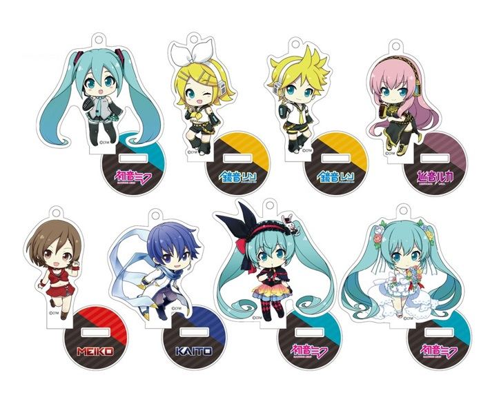 PIAPRO CHARACTERS PETITKKO TRADING ACRYLIC STAND (SET OF 8 PIECES) Penguin Parade