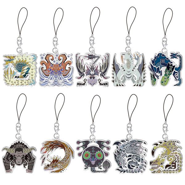 MONSTER HUNTER WORLD: ICEBORNE MONSTER ICON STAINED GLASS TYPE MASCOT COLLECTION VOL. 2 (SET OF 10 PIECES) (RE-RUN) Capcom