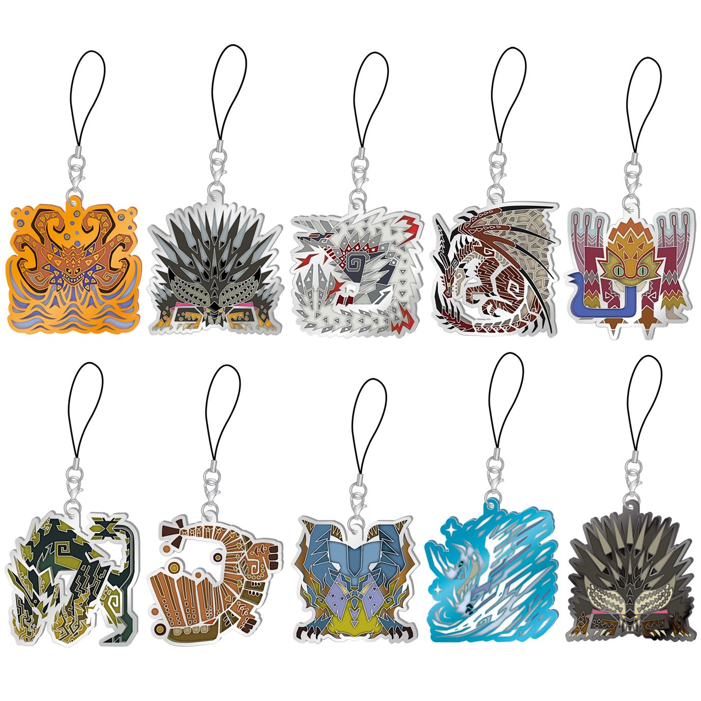 MONSTER HUNTER WORLD: ICEBORNE MONSTER ICON STAINED GLASS TYPE MASCOT COLLECTION VOL. 4 (SET OF 10 PIECES) Capcom