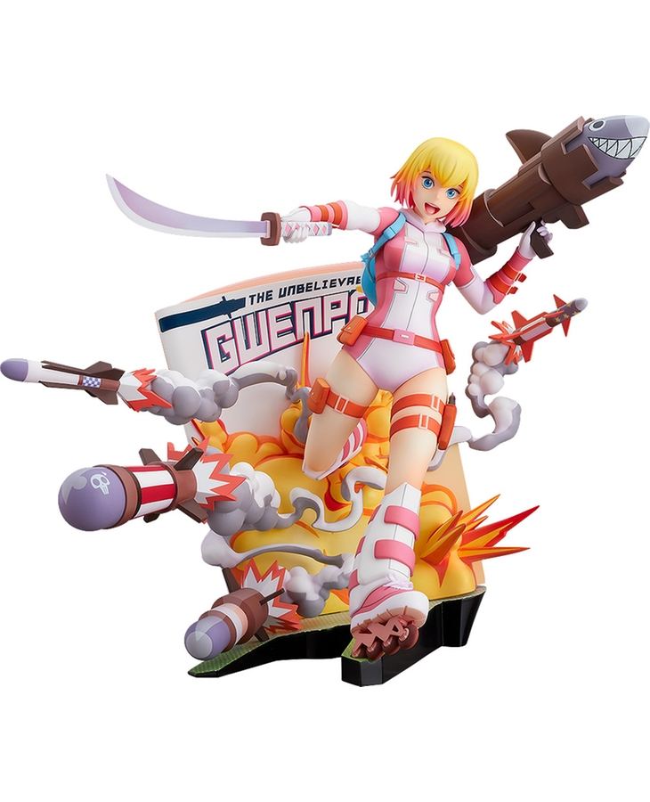 GWENPOOL 1/8 SCALE PRE-PAINTED FIGURE: GWENPOOL BREAKING THE FOURTH WALL Good Smile