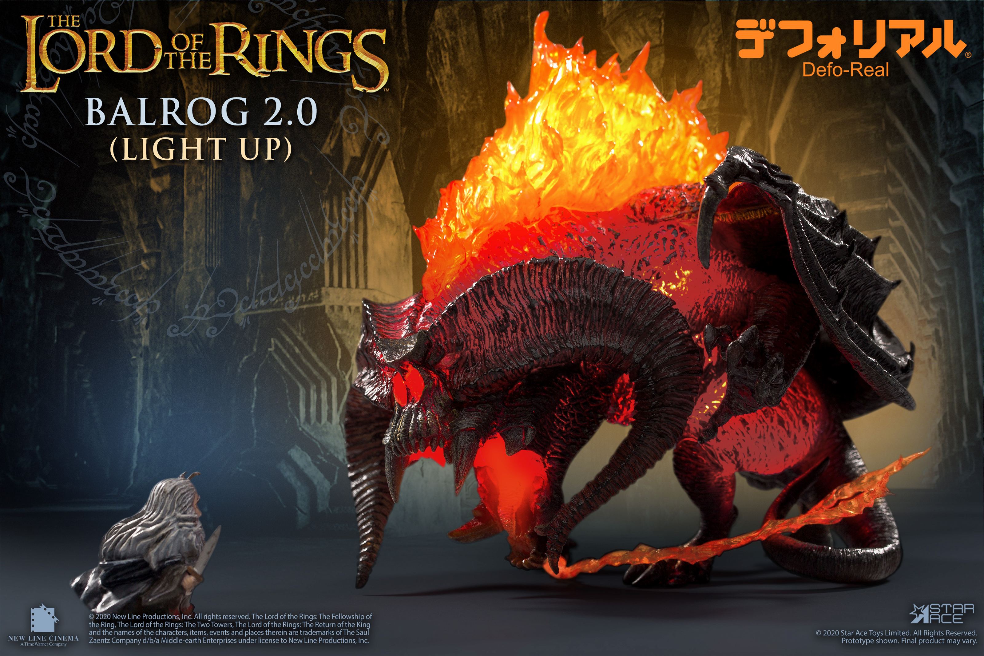 DEFOREAL THE LORD OF THE RINGS: BALROG 2.0 LIGHT UP VER. Star Ace Toys