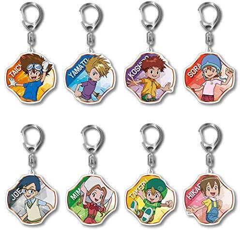 DIGIMON ADVENTURE: TRADING ACRYLIC KEYCHAIN VOL. 1 (SET OF 8 PIECES) Hobby Stock