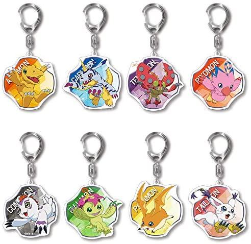 DIGIMON ADVENTURE: TRADING ACRYLIC KEYCHAIN VOL. 2 (SET OF 8 PIECES) Hobby Stock