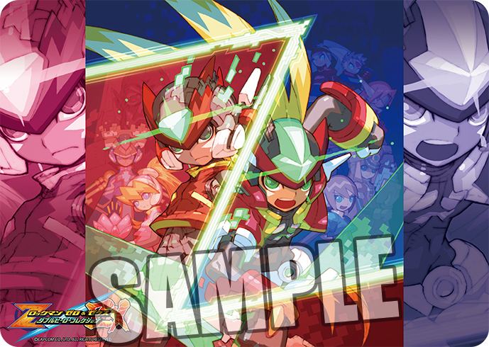 CHARACTER RUBBER MAT MEGA MAN ZERO & ZX DOUBLE HERO COLLECTION: THE TWO HEROES Broccoli