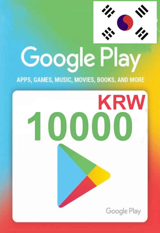 Google Play KRW 10000 Gift Card Korea Account digital