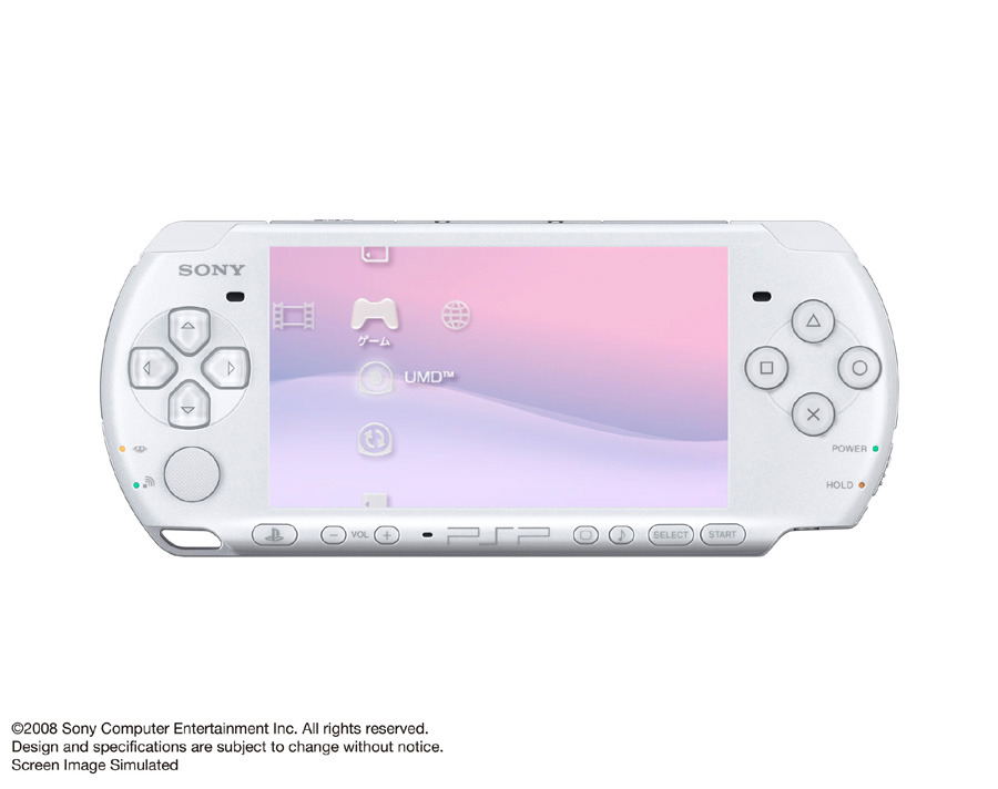 PSP PlayStation Portable Slim & Lite Pearl White (PSP3000PW)