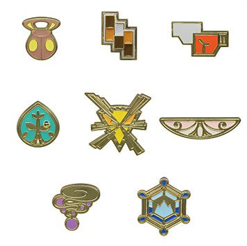 Pokemon: PokeMetal Collection Gym Badge Special -Kalos Ver.- (Set of 8 ...