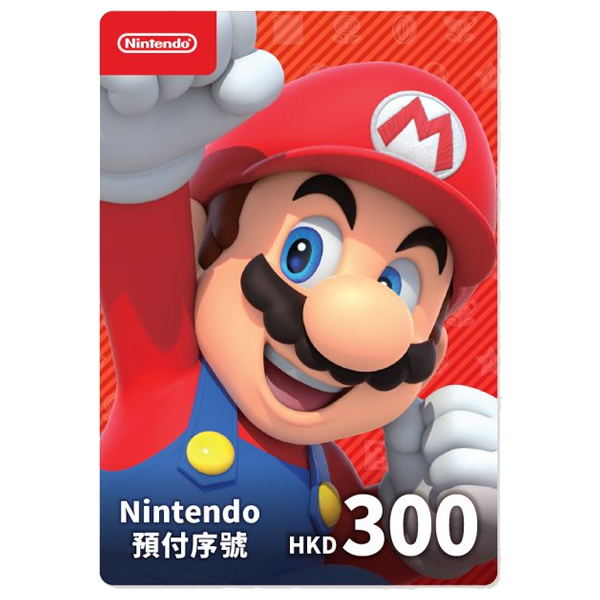 Nintendo Card 300 HKD Hong Kong Account digital