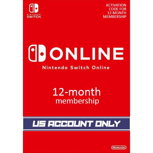 nintendo switch online 12 month individual membership us account only us - fortnite gift cards for nintendo switch