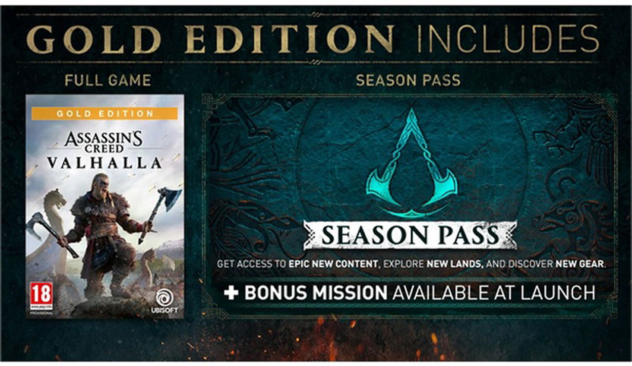 Assassins creed valhalla gold edition что входит