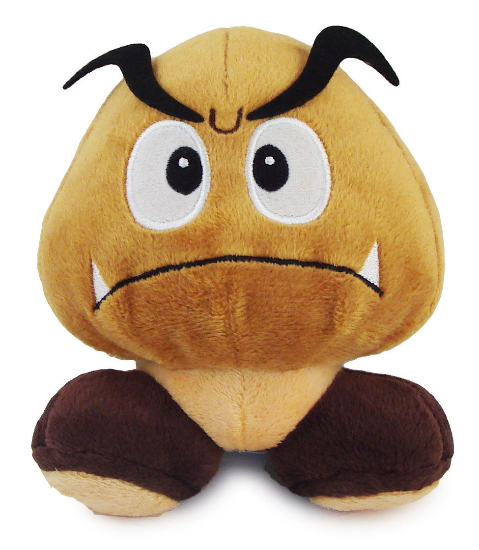 super mario plush goomba