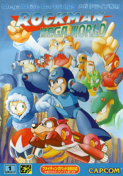 38-15 SEGA MEGADRIVE Mega Drive Rockman Mega World Complete Japan EUR