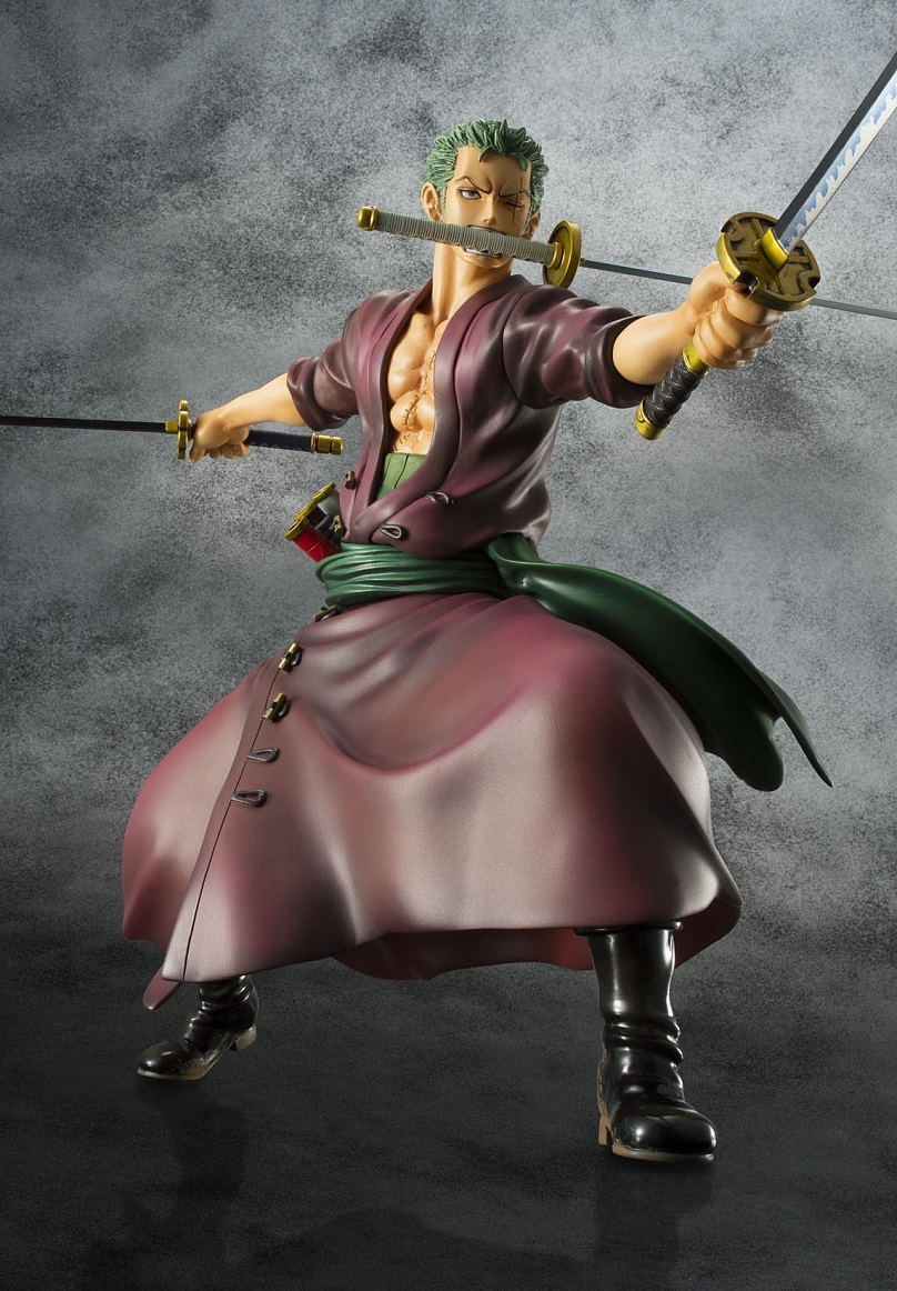 piece edition-z 1/8 scale pre-painted pvc figure: roronoa zoro