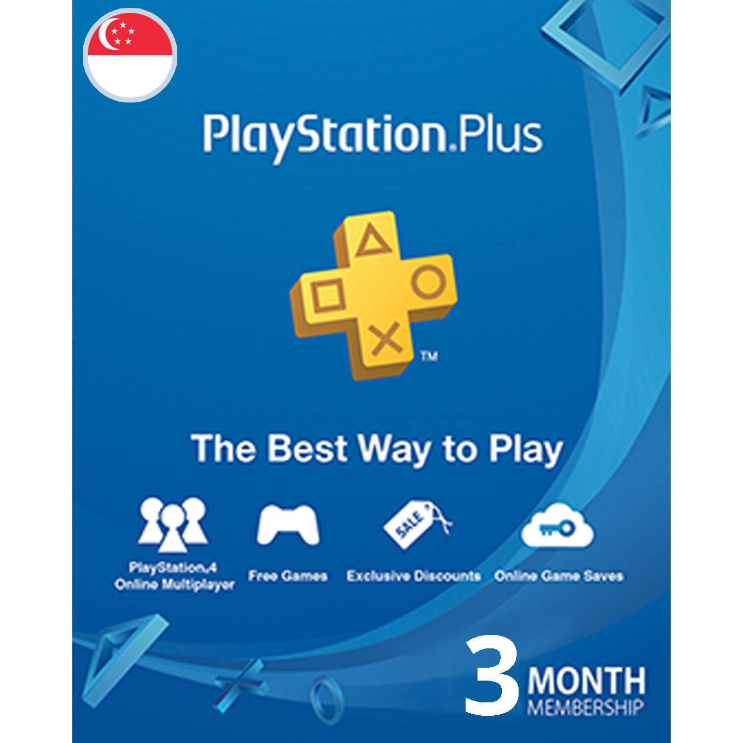PSN Card 3 Month | Playstation Plus Singapore digital