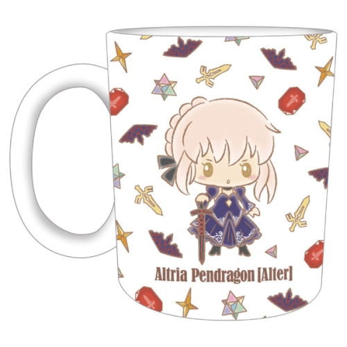 Fate Grand Order Design Produced By Sanrio Mug Cup Altria Pendragon Alter