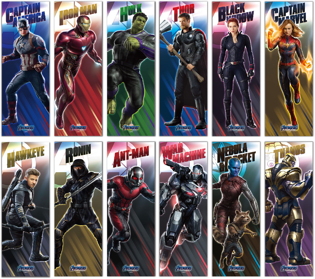 Avengers Endgame Character Poster Collection Set Of 6