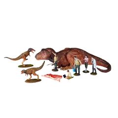 ARTPLA Researcher & Tyrannosaurus 1/35 Scale Plastic Model Kit Set Kaiyodo 