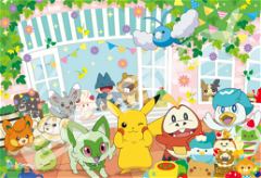 Pokemon Jigsaw Puzzle 108 Large Piece 108-L791 Pikachu Cafe Party Ensky 